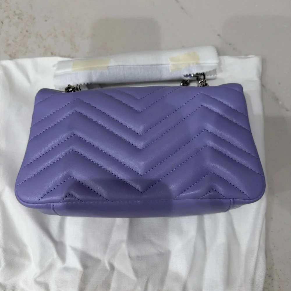 Gucci Light Purple Quilted Chain Shoulder Bag - Picture 6 of 16